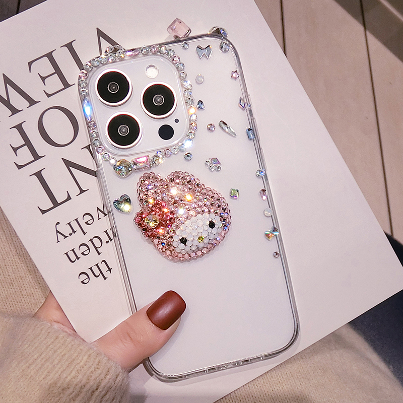 奢华高级感美乐蒂水钻时尚透明