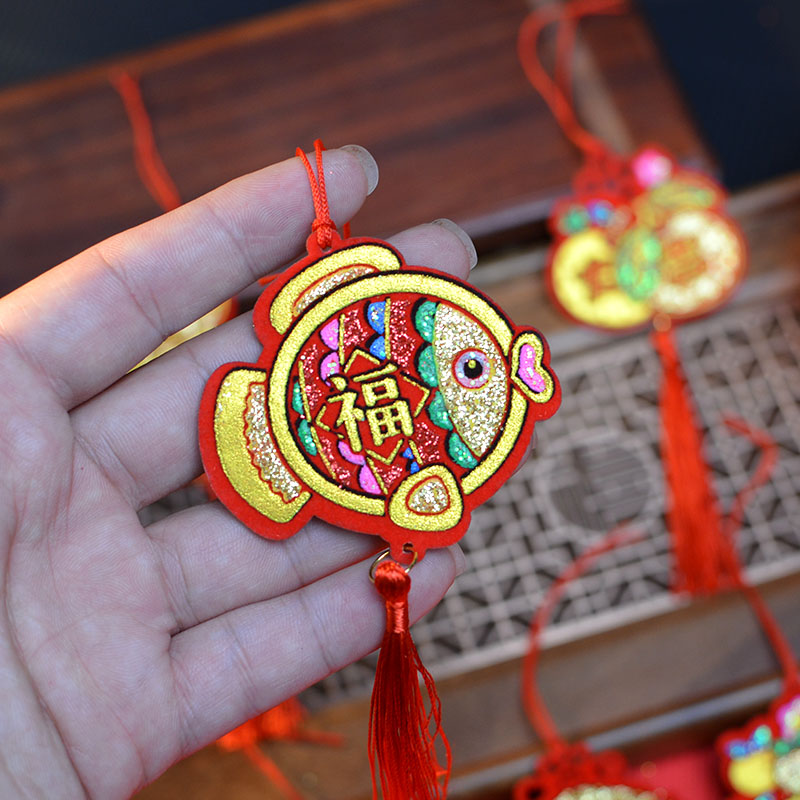 春节室内装饰小挂件紫禧迎祥