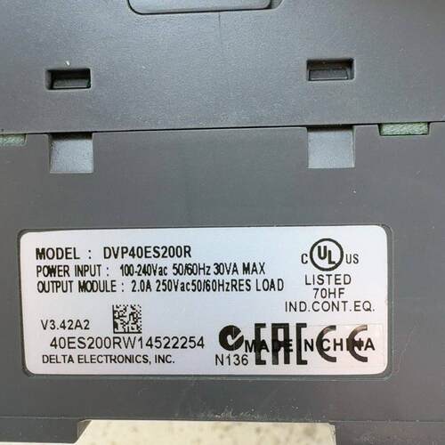 议价出售台达PLC DVP40ES200R 轻微使用痕迹 成色如