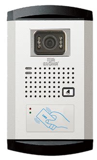 厂家直销正品誉诚楼宇对讲门铃可视独户主机a壳彩色带刷卡ad661c