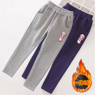 冬季 儿童小脚裤 加绒女大童裤 儿童裤 女童裤 子女长裤 子春秋外穿秋装