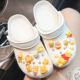 卡通小熊蜜罐洞洞鞋 扣 饰扣配件树脂鞋 配饰crocs鞋 花cross卡骆驰装