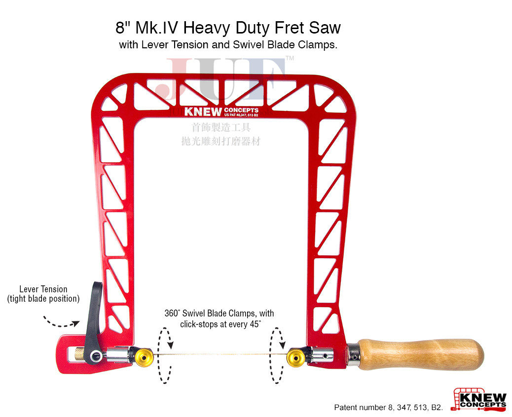 美国Knew concepts MK.IV4重型珠宝木工拉花锯 手锯线锯DIY曲线锯