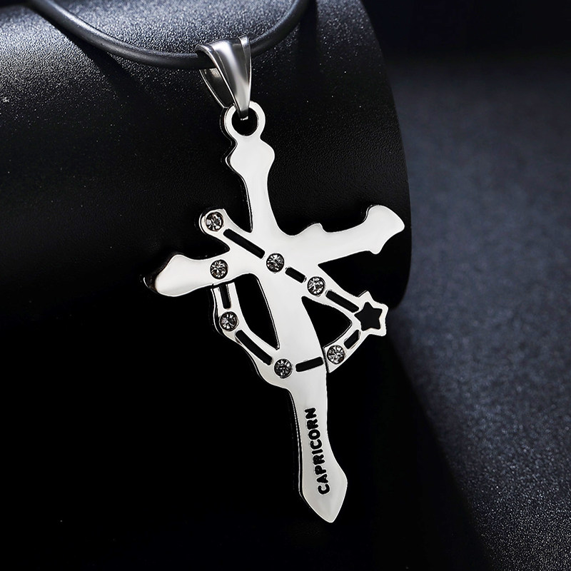 Zodiac cross man Necklace Pendant Hip hop personality decorate Chaopai Pendant Accessories Korean Edition Pendantsin the Accessories/Fashion Jewelry, Necklace  category - from Buy2taobao.com to provide professional Taobao agent buy service