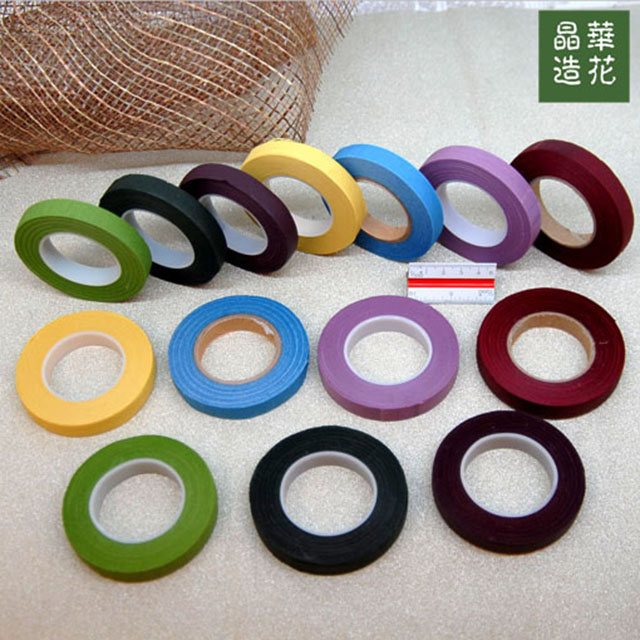 diy台湾晶华进口纸胶带仿真花