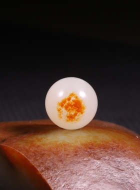 14mm白玉圆珠正宗新疆和田玉天然和田玉散珠单珠DIY串珠手链配珠