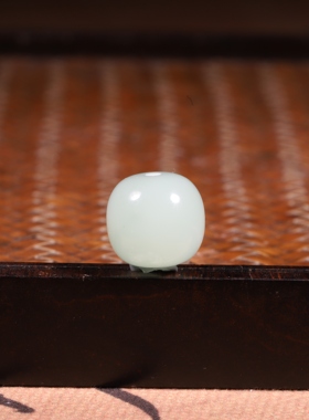 翠珠老型珠天然籽料散珠白色玉石手串配饰圆珠单珠散珠手链配饰