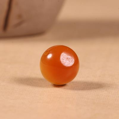 12mm新疆和田玉籽料黄沁手链