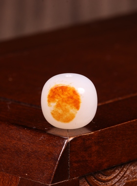 12mm老型珠天然新疆和田玉籽料珠子天然和田玉圆珠散珠手串配珠