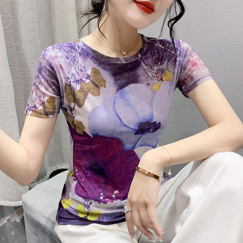 短袖街头常规印花2023夏季新款