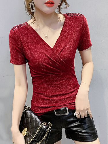 女装2022新款欧货性感短袖