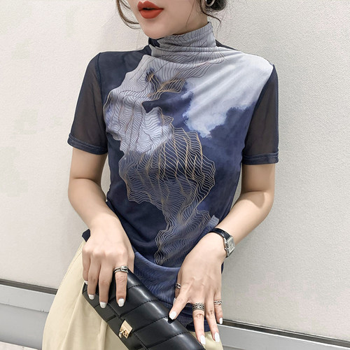 常规网纱女士韩版短袖