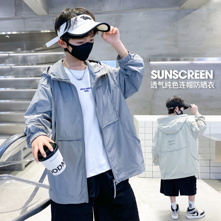 2025男童夏款防嗮服外套男孩夏装上衣