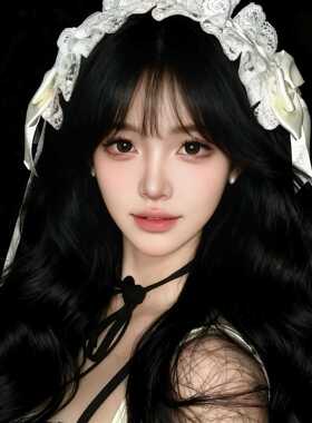 Lolita白色蕾丝蝴蝶结发带法式复古甜美宫廷风头饰新款lo娘发饰