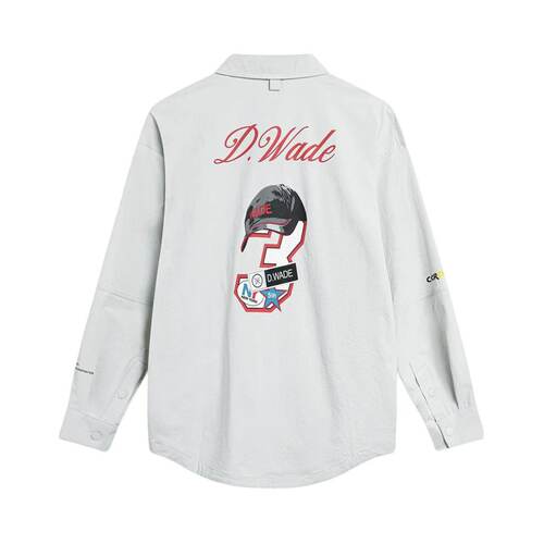 李宁正品韦德衬衫男子宽松翻领休闲透气运动服夹克AFDT511