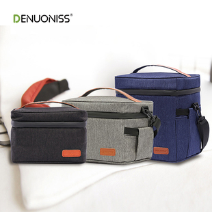 日式户外防水保温包上学恒温午餐包上班族大号小号黑色便当保温包