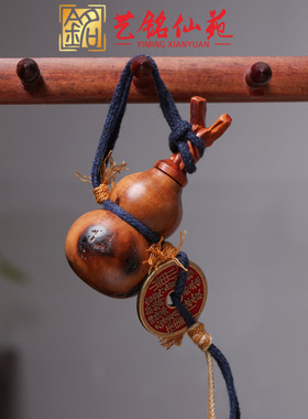 雷击木铃铛葫芦枣木雕刻剑葫芦随