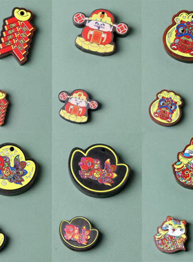 檀木雕刻不急配饰搞钱牌吊坠DIY