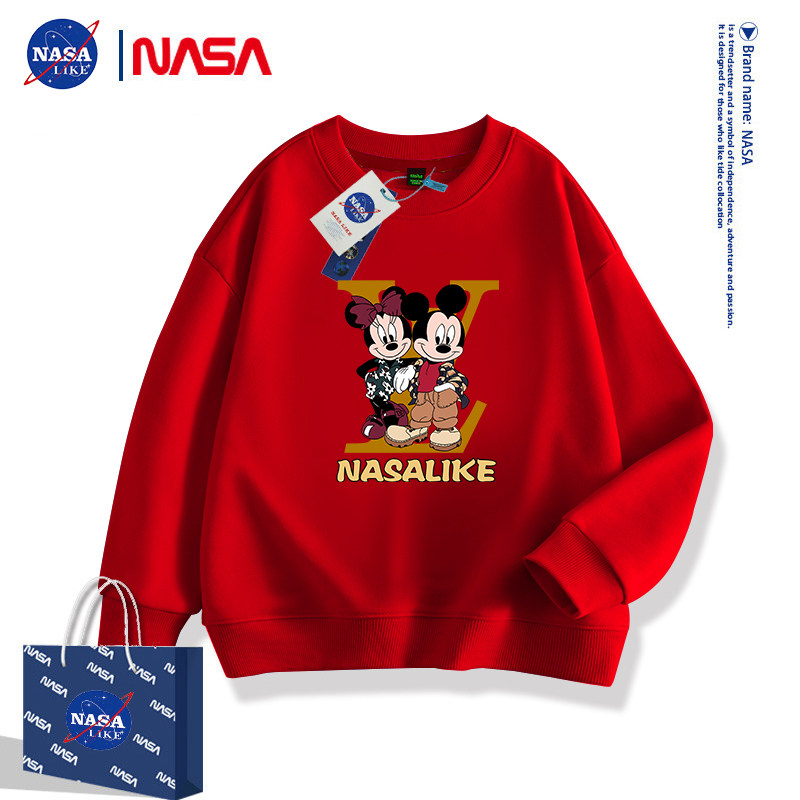 NASA联名米奇儿童卫衣春秋2025新款米老鼠童装韩版女童男童亲子装