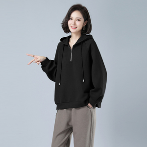 时尚宽松显瘦女装卫衣 舒适百搭休闲上衣 简约大气长袖外套图片 时尚宽松显瘦女装卫衣 舒适百搭休闲上衣 简约大气长袖外套图片