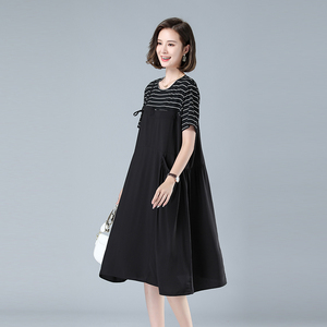 显瘦胖mm连衣裙女装宽松图片