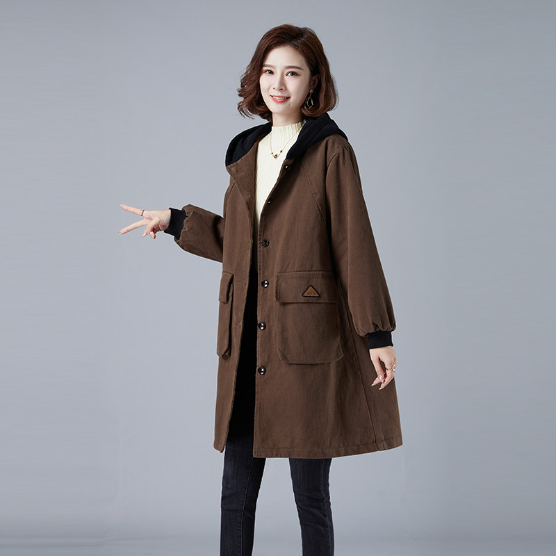 738款棉衣派克服加厚保暖,女装棉衣/棉服,秋牧寒烟