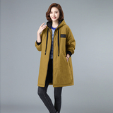 2023年新品棉服中长款加厚保暖棉衣纯色棉衣710款，女装棉衣/棉服，秋牧寒烟