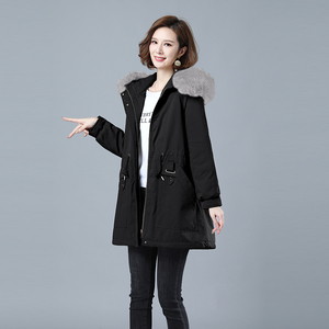 2020冬加绒加厚棉服保暖连帽派克服725款