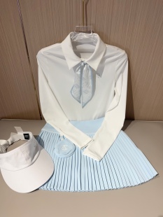 女速干显瘦高尔夫长袖 高尔夫套装 高尔夫裙网球服 女韩版 高尔夫服装