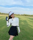 包邮 女高尔夫女裙套装 高尔夫服装 高尔夫长袖 女golf球服显瘦 女韩版