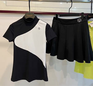 高尔夫服装女韩版高尔夫短袖女速干显瘦高尔夫套装女高尔夫裙golf