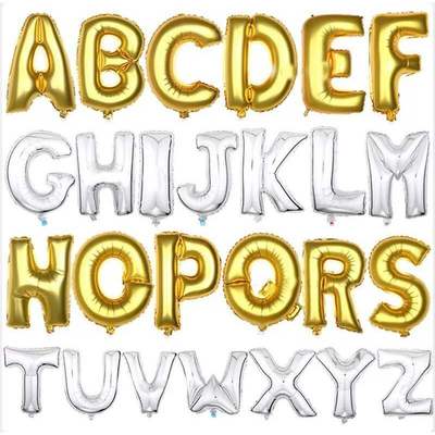 40 inch large aluminum foil letter balloons A-Z available i