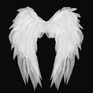 organza white and cosplay wings realistic angel Black