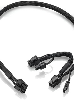 ATX 8pin PSU to GPU PCIE 8p 适用Corsair模组电源  8针转双8针
