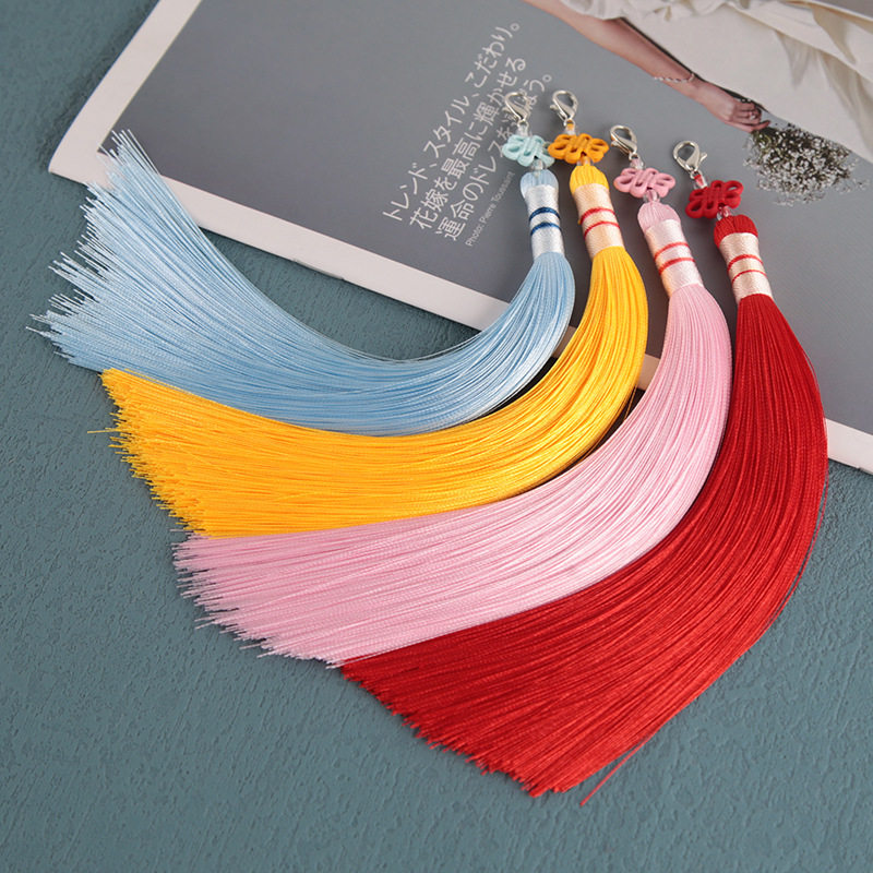 中国风流苏云锦穗子古风汉服压襟配饰民族风连心结乐器挂件批发