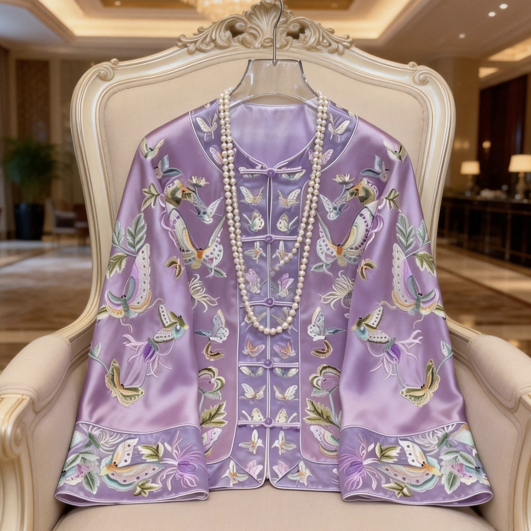 2026春款新中式女装复古国风改良唐装上衣高级感国潮醋酸刺绣外套