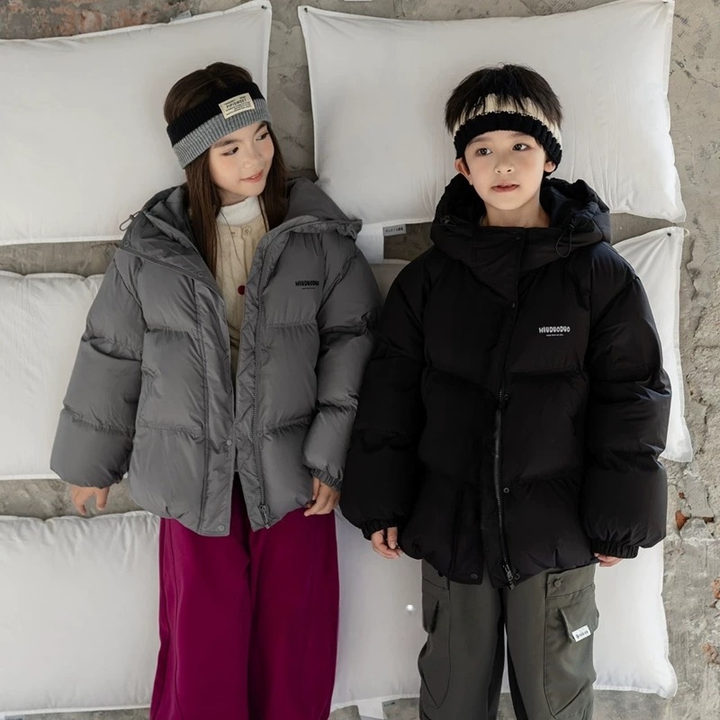 冬季新款男童女童羽绒服中大童