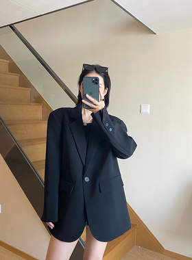 2024新款西装外套气质设计感韩版西服宽松休闲显瘦上衣春秋小西装