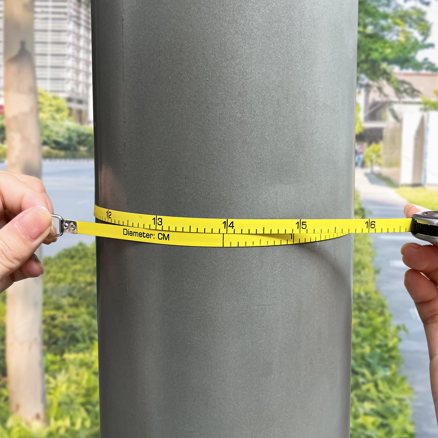 2米不锈钢测树围尺迷你卷尺便携多功能树直径卷尺2m园林尺围度尺