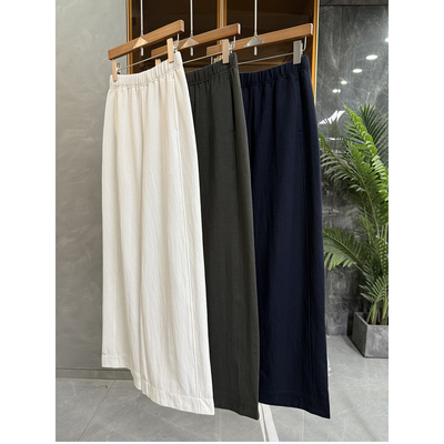 N货！松紧高腰休闲阔腿裤