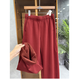 N货！穿出秋冬时髦范！加绒松紧腰休闲镰刀卫裤女  59525~JS