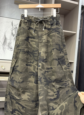小个子收！品质货！工装风迷彩松紧腰镰刀九分裤女  NZ2509~ZY