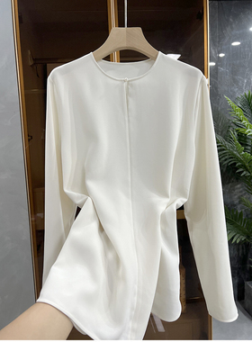 震惊到了！外单就是不一样！醋酸长袖上衣女  82291~JS