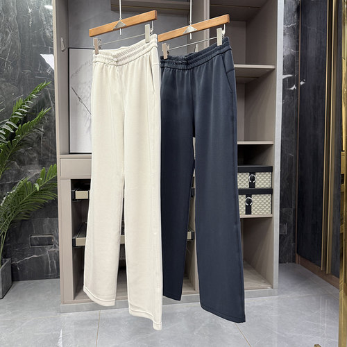 莫代尔松紧腰休闲直筒瑜伽运动裤