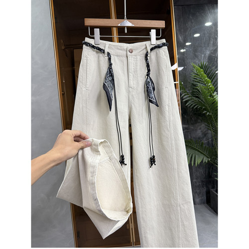 高个子闭眼收！竖袋牛仔弯刀裤