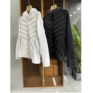 清仓不予退换！！拼接白鸭绒连帽羽绒服短外套女3628ML~ME
