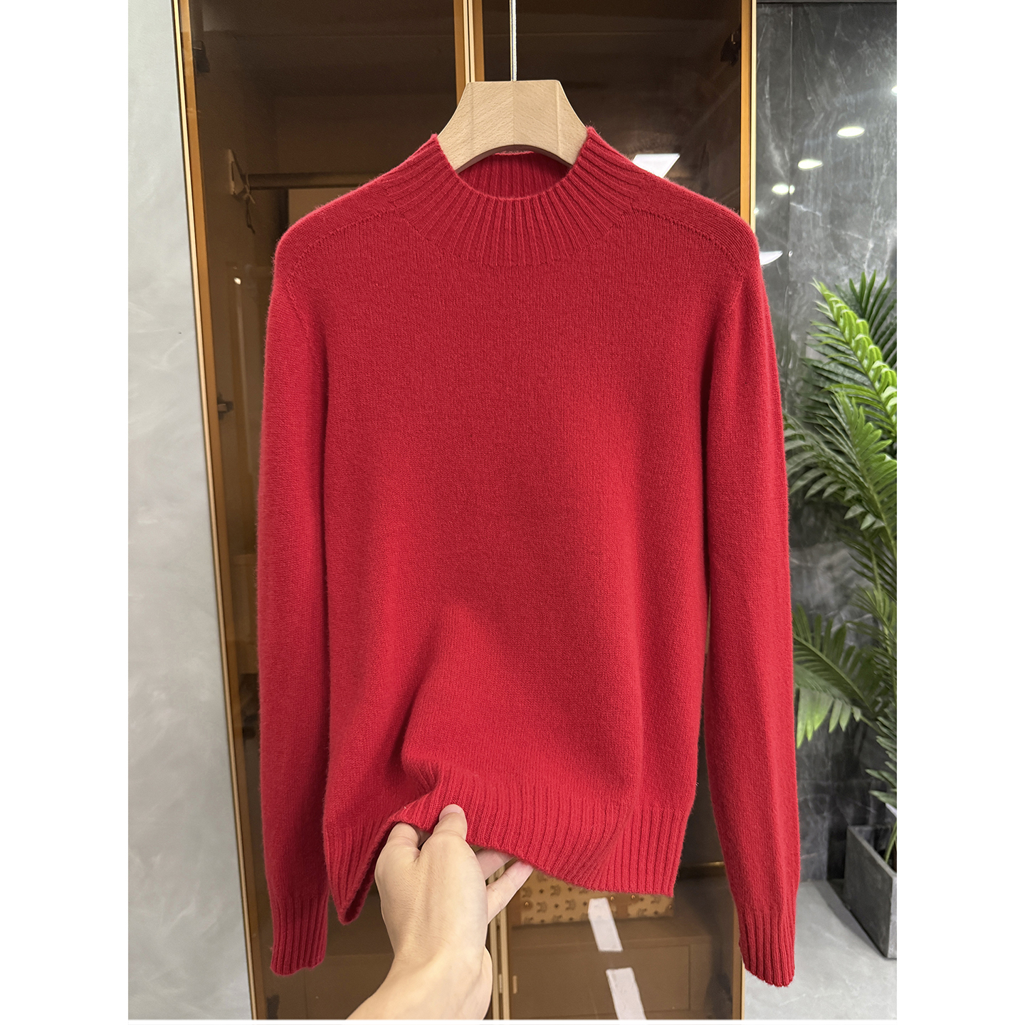 N货！羊绒羊毛圆领针织毛衣