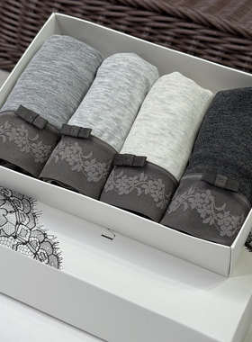 质感chao推荐！温暖小心机花边宽腰棉里裆内裤女    YD5597~ZY