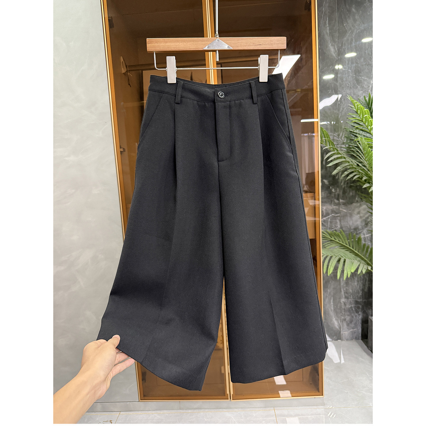 清仓不予退换！！中高腰羊毛休闲阔腿七分西裤女T1109~JS,女装/女士精品,休闲裤,淘宝优惠券,粉丝福利购,淘宝优惠卷