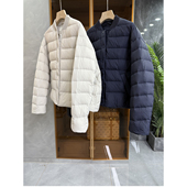 2506807 yuan厂订单 宽松小立领白鸭绒羽绒服小立领短外套女